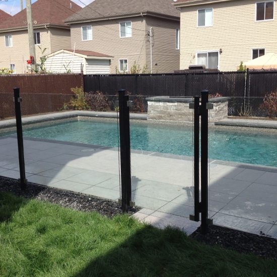 clôture verre piscine